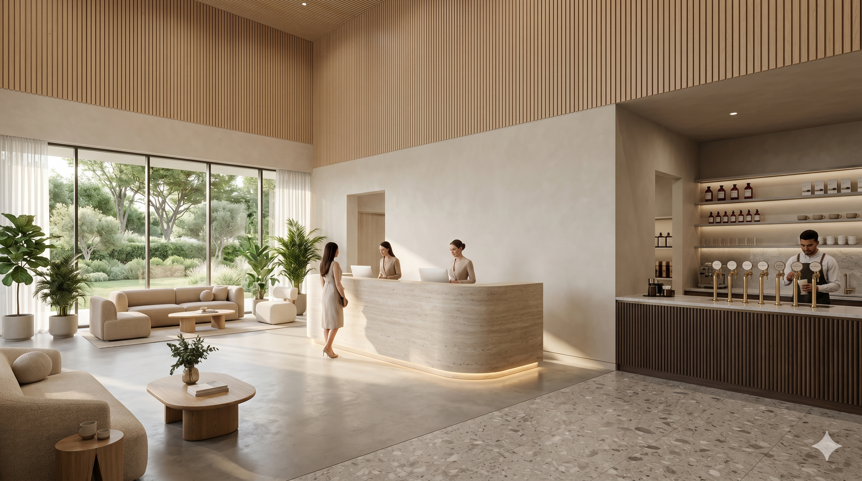 Aethera Clinic Interior β Concept Rendering